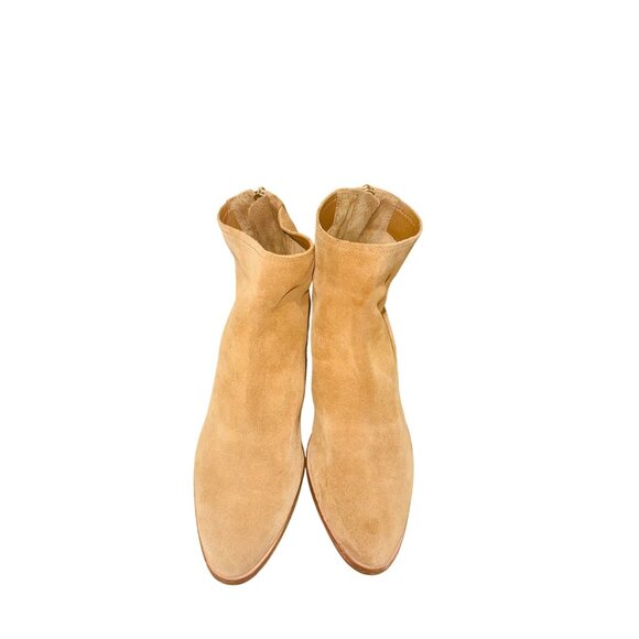 Antonio Melani Womens Genuine Camel Suede Leather Boho Western Ankle Boots 9M - Picture 8 of 13